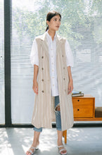 Load image into Gallery viewer, Shirley Pure Linen Outerwear Khaki
