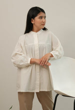 Load image into Gallery viewer, Meera Crinkle Cotton Blouse White
