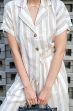 Load image into Gallery viewer, Aleda Wylie Pure Linen Outfit Sets Khaki
