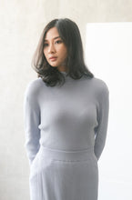 Load image into Gallery viewer, Iva Knitted Blouse Cerulean
