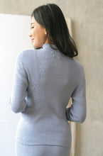 Load image into Gallery viewer, Iva Knitted Blouse Cerulean
