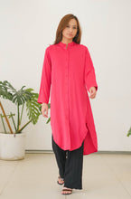Load image into Gallery viewer, Thalia Rayon Dress Fuchsia

