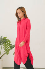 Load image into Gallery viewer, Thalia Rayon Dress Fuchsia
