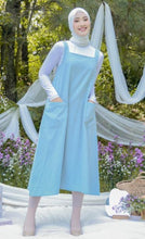 Load image into Gallery viewer, Tabina Linen Dress Cerulean Blue
