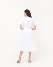 Load image into Gallery viewer, Nadira Linen Dress White
