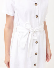 Load image into Gallery viewer, Nadira Linen Dress White
