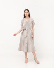 Load image into Gallery viewer, Nadira Linen Dress Stripes
