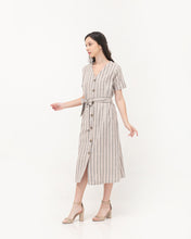 Load image into Gallery viewer, Nadira Linen Dress Stripes
