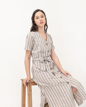 Load image into Gallery viewer, Nadira Linen Dress Stripes
