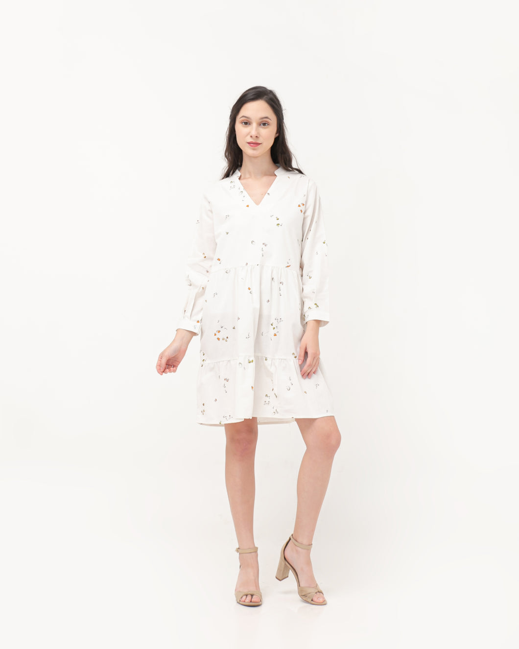 Kristin Linen Dress White