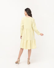 Load image into Gallery viewer, Prisilla Cotton Dress Yellow
