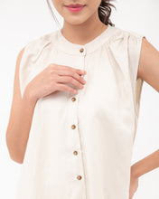 Load image into Gallery viewer, Tania Linen Dress Cream
