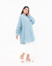 Load image into Gallery viewer, Nancy Linen Tunic Cerulean
