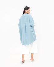 Load image into Gallery viewer, Nancy Linen Tunic Cerulean
