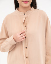 Load image into Gallery viewer, Nancy Linen Tunic Dress Sand
