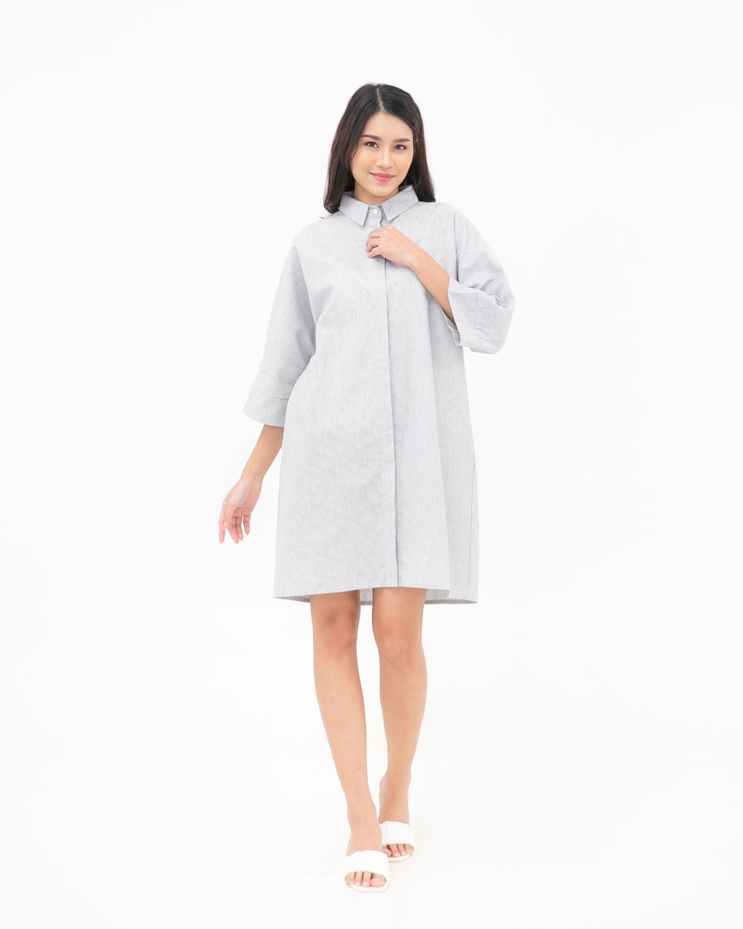 Runa Linen Dress Stripes