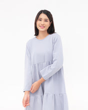 Load image into Gallery viewer, Prisilla Cotton Dress Cerulean
