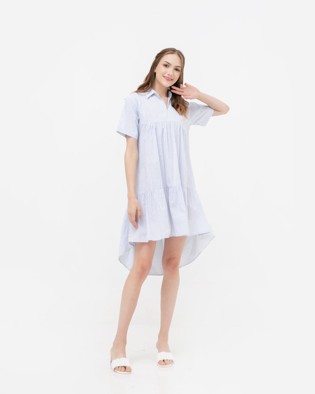 Lolita Linen Dress Stripes