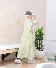 Load image into Gallery viewer, Luciana Linen Dress Sage
